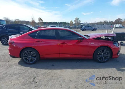 2021 Acura Tlx A-Spec Package из США, поврежденный, VIN 19UUB6F50MA005802